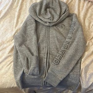 Grey Hollister hoodie